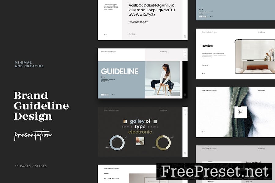 Brand Guideline Presentation Template TA96UK4