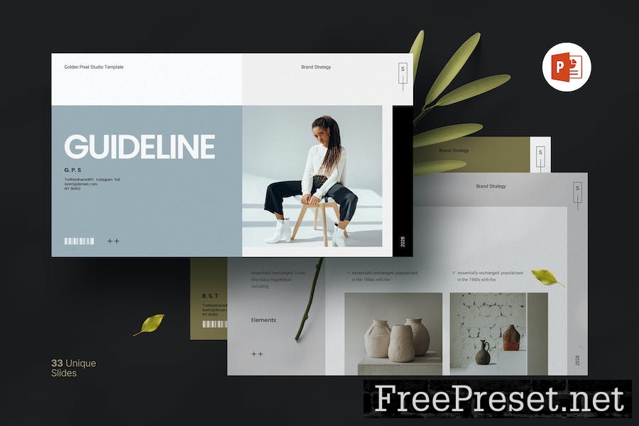 Brand Guideline Presentation Template TA96UK4