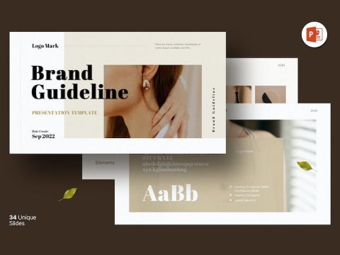 Brand Guideline Presentation template TXQZNWM