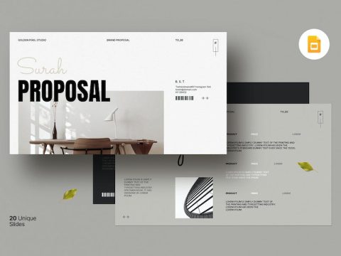 Brand Proposal Google Slides Template 462JPMD