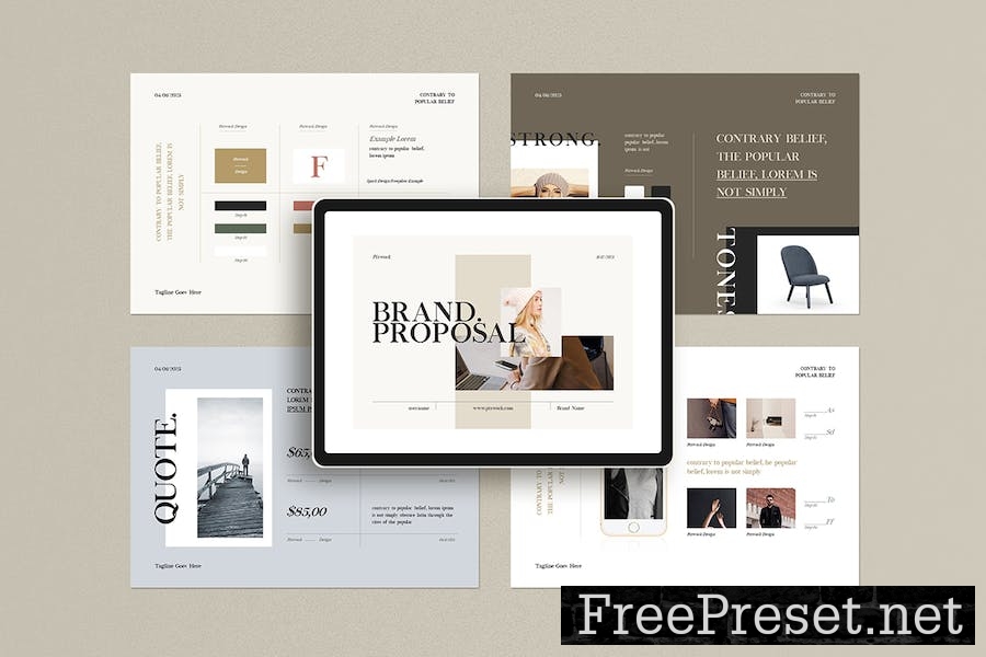 Brand Proposal Keynote Presentation Template 26SXQNT