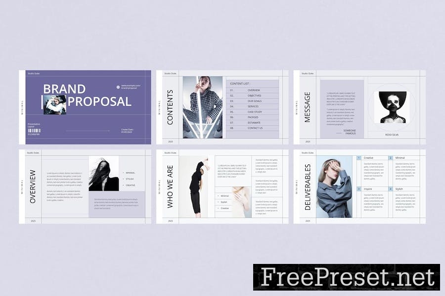 Brand Proposal Keynote Presentation Template WU74UDY