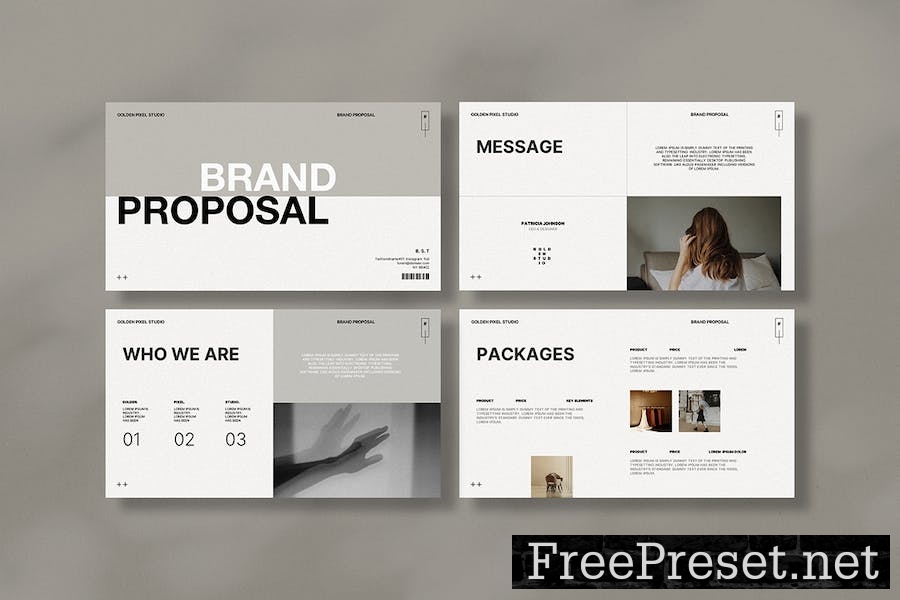 Brand Proposal Keynote Template T92XJ8G