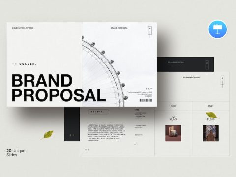 Brand Proposal Keynote Template T92XJ8G