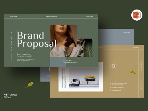 Brand proposal Presentation template EBCPDRV