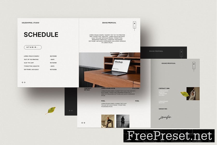 Brand Proposal Presentation Template YEPQQAN