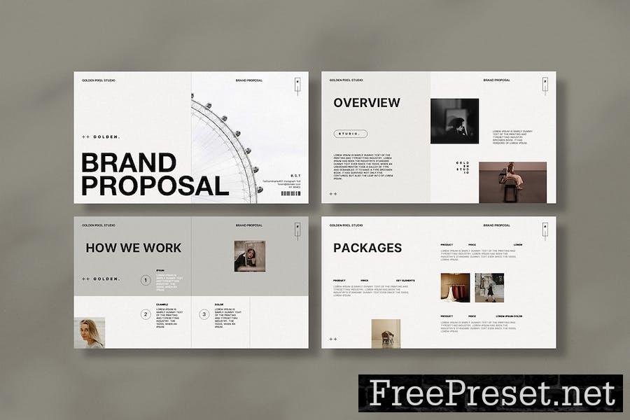 Brand Proposal Presentation Template YEPQQAN