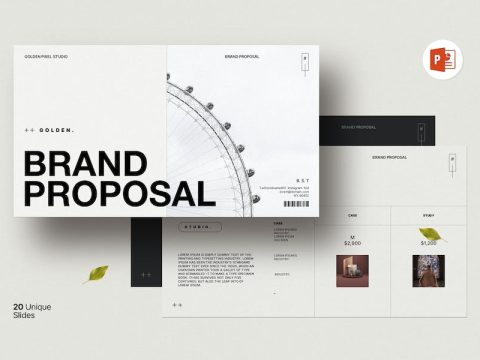 Brand Proposal Presentation Template YEPQQAN