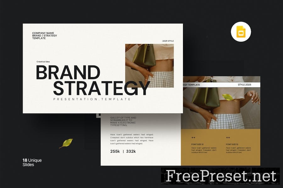 Brand Strategy Google Slide Template Z8RPD4M