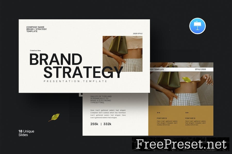 Brand Strategy Keynote Template K94GN4S