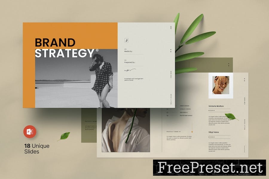 Brand Strategy Presentation Template 8MQ6E3J