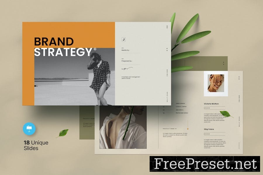 Brand Strategy Presentation Template JCVP588