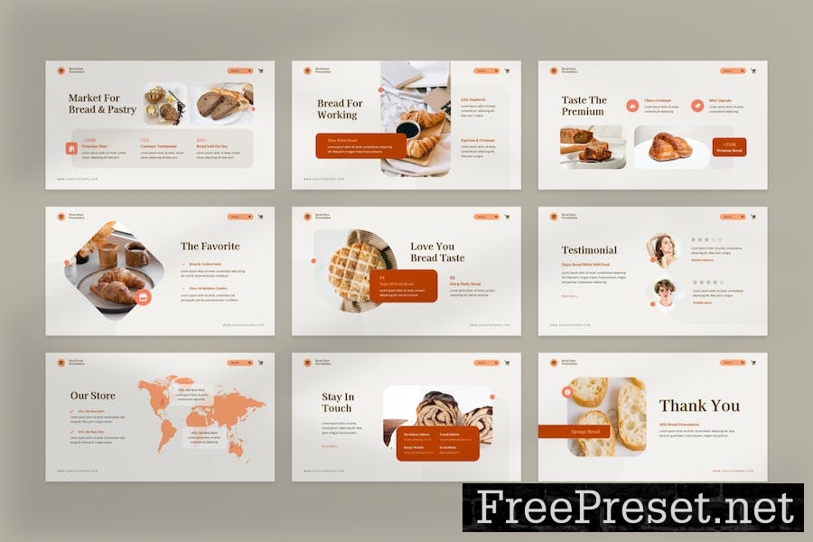 Bready - Bakery Store Keynote Template WSWJ7WY