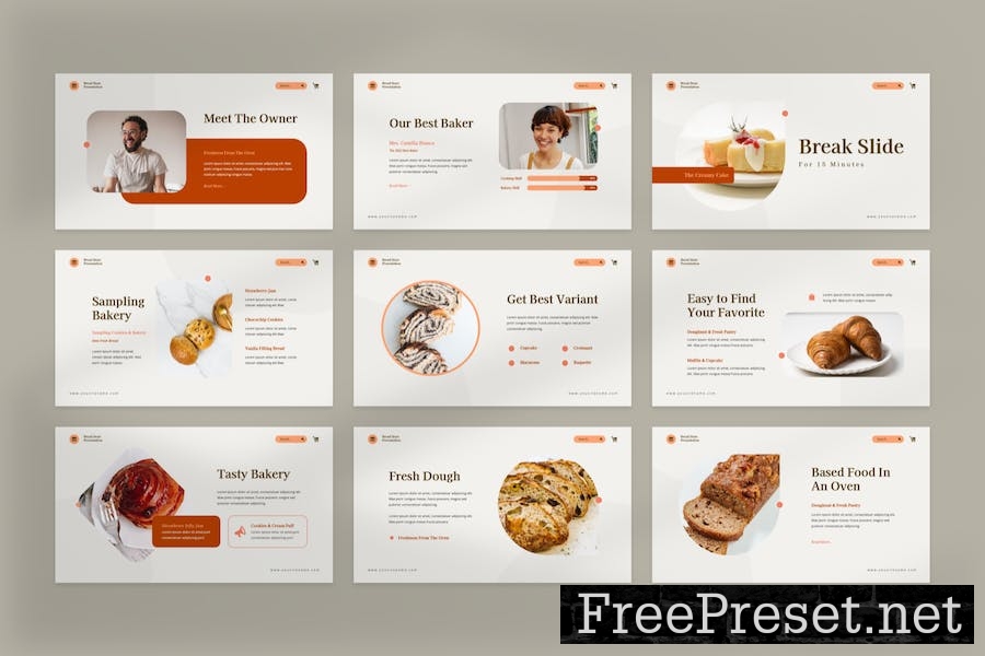 Bready - Bakery Store Keynote Template WSWJ7WY