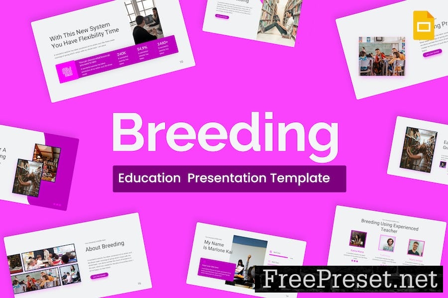 Breeding Purple Creative Education Google Slides YSF9JY3