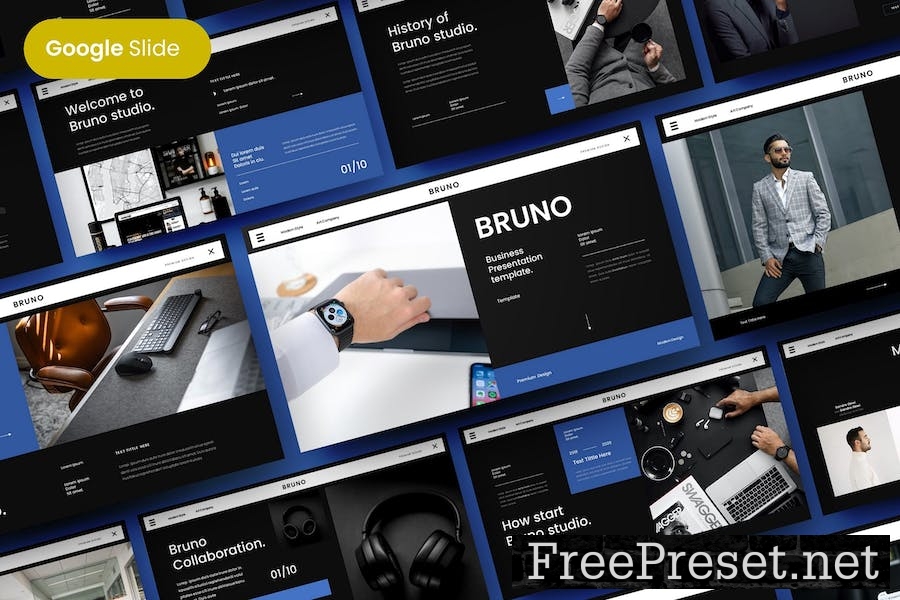 Bruno - Business Google Slide Template HRMT883