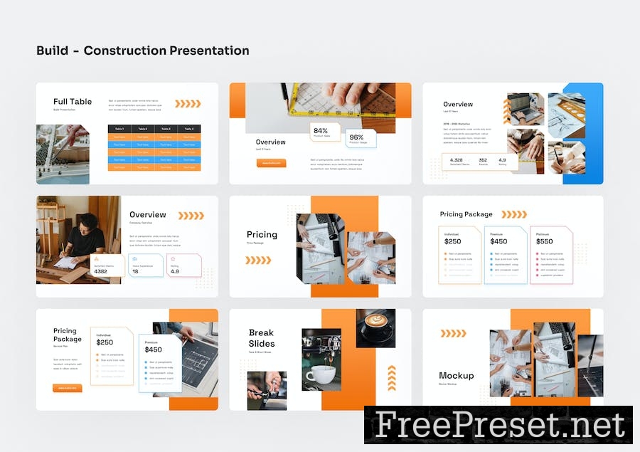 Build - Construction PowerPoint Presentation 87VP465