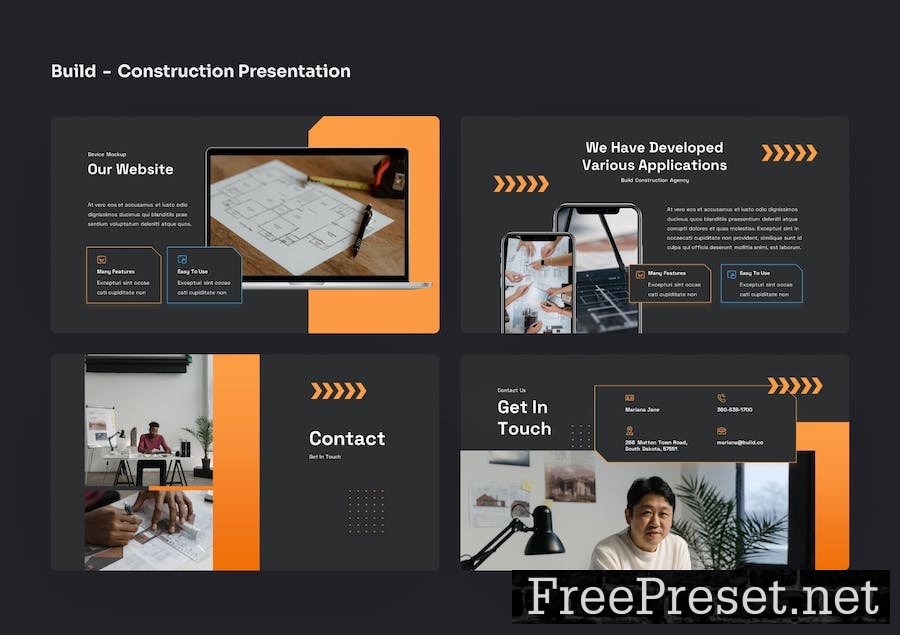 Build - Construction PowerPoint Presentation 87VP465