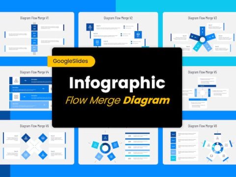 Bundle Diagram Flow Merge - Google Slides Template