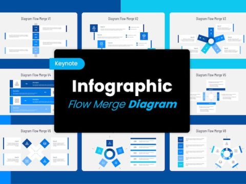 Bundle Diagram Flow Merge - Keynote Template TEZFSHU