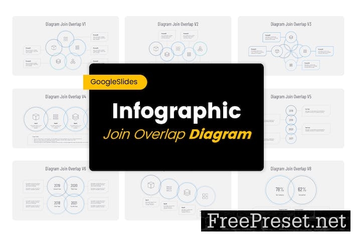 Bundle Diagram Join Overlap - GSlides Template W642AUH