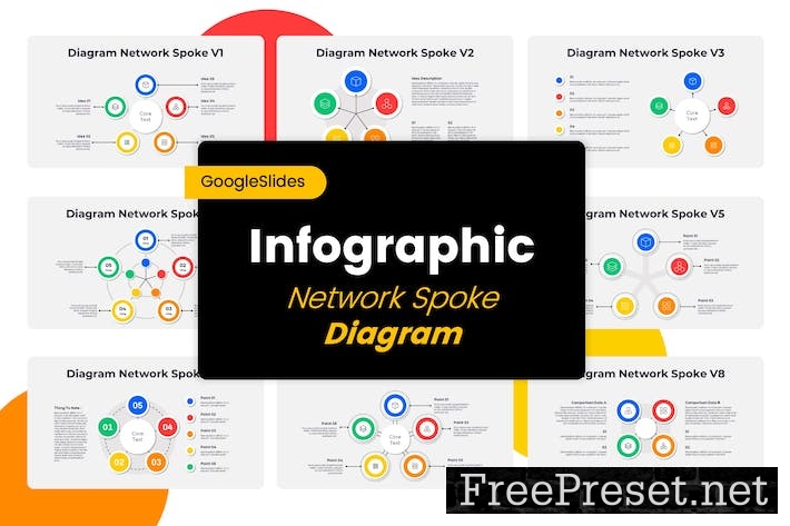 Bundle Diagram Network Spoke - Google Slides