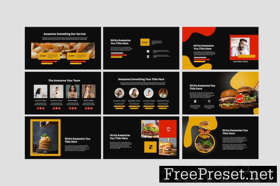 Burger Google Slide Template