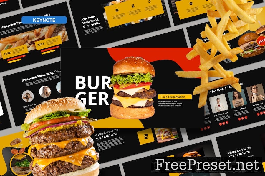 Burger Keynote Template