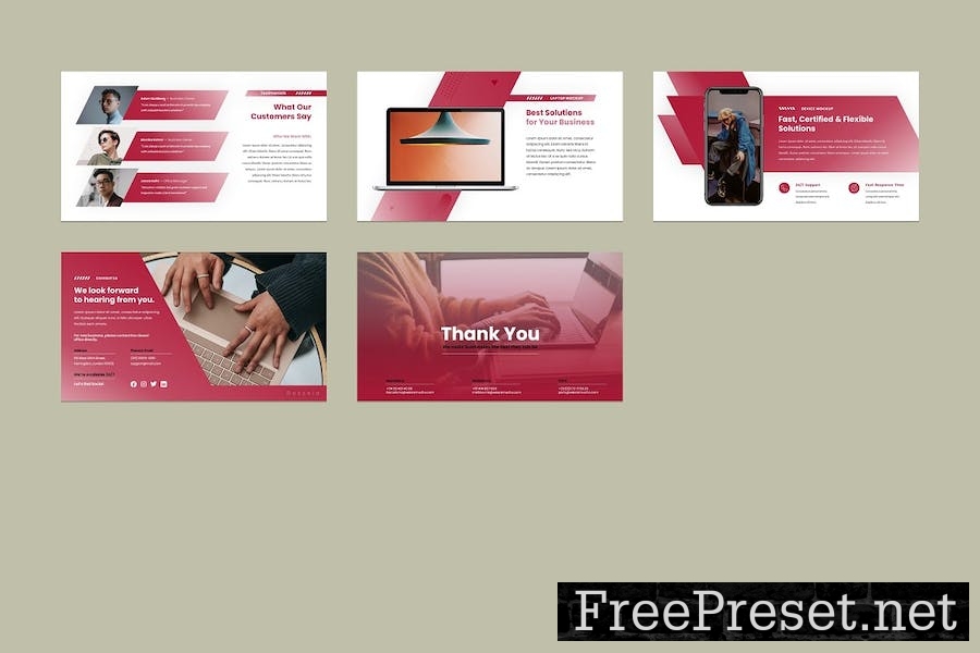 Business / Corporate PowerPoint Template MMVVN9B