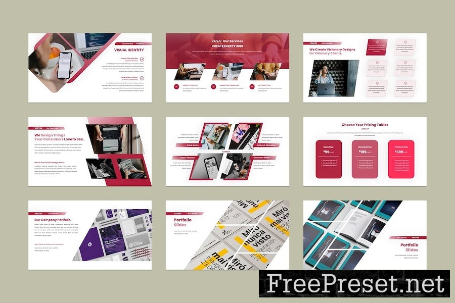 Business / Corporate PowerPoint Template MMVVN9B