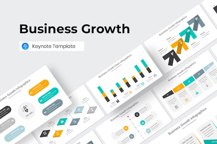 Business Growth Infographics Keynote Template A3WC7E6