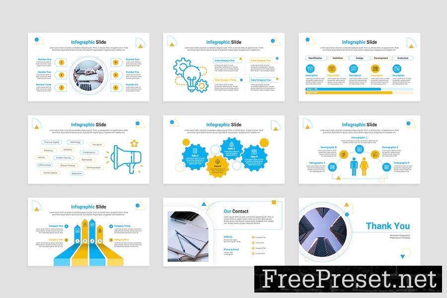 Business Infographics Keynote Template ZBDG3E6