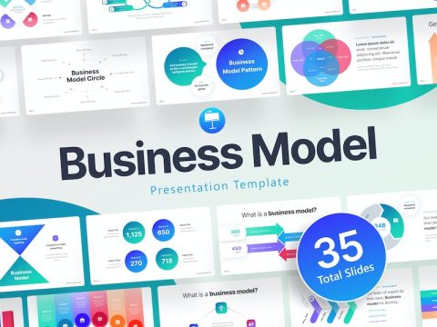 Business Model Professional Keynote Template QRNVK63