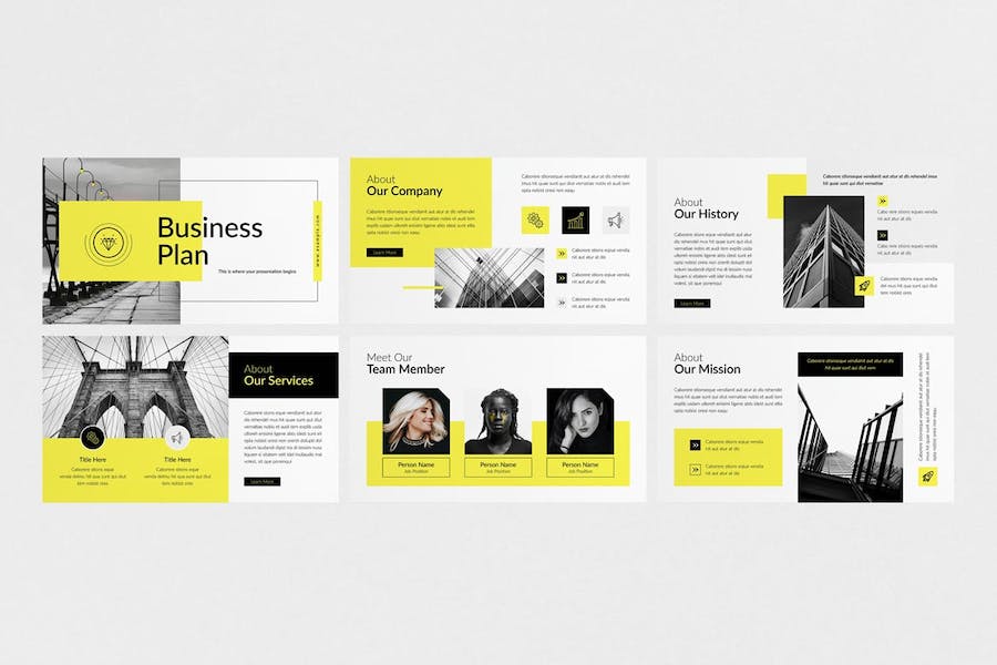 Business Plan Google Slides Presentation Template UF9KMSW