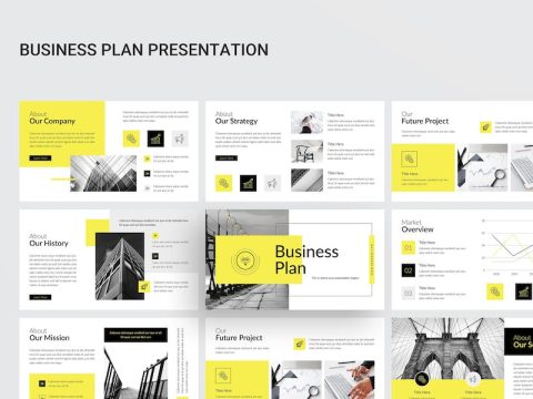 Business Plan Google Slides Presentation Template UF9KMSW