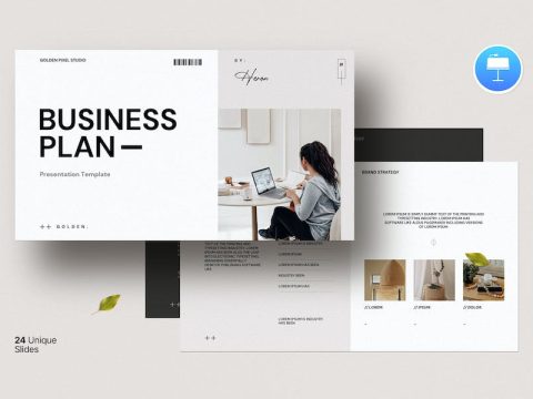 Business Plan Google Slides Template 5YHL35E