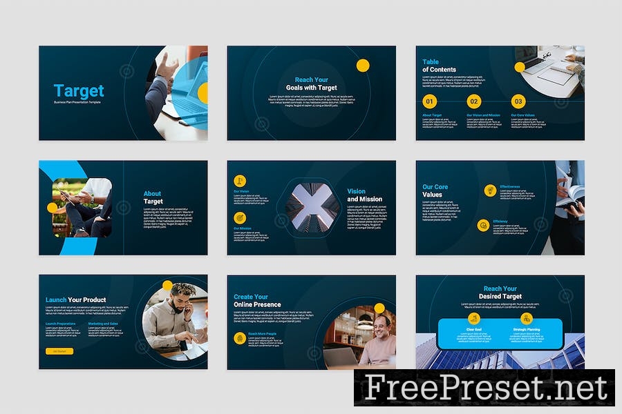 Business Plan Keynote Presentation Template 5R7WMET