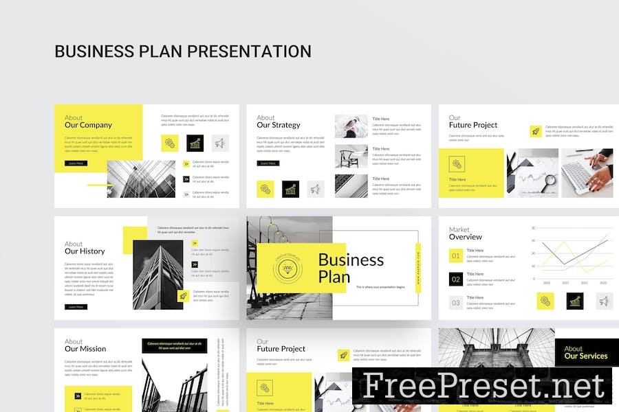 Business Plan Keynote Presentation Template 64CD3RU