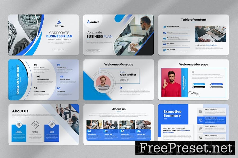 Business Plan PowerPoint Presentation Template QU8SN4T