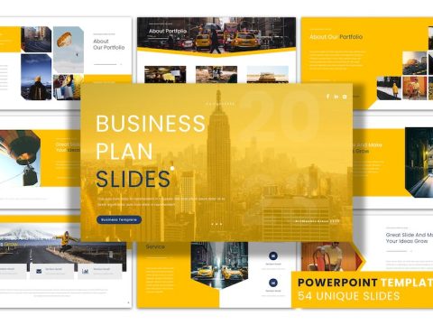 Business Plan - PowerPoint Presentation Template ZYR9QNU