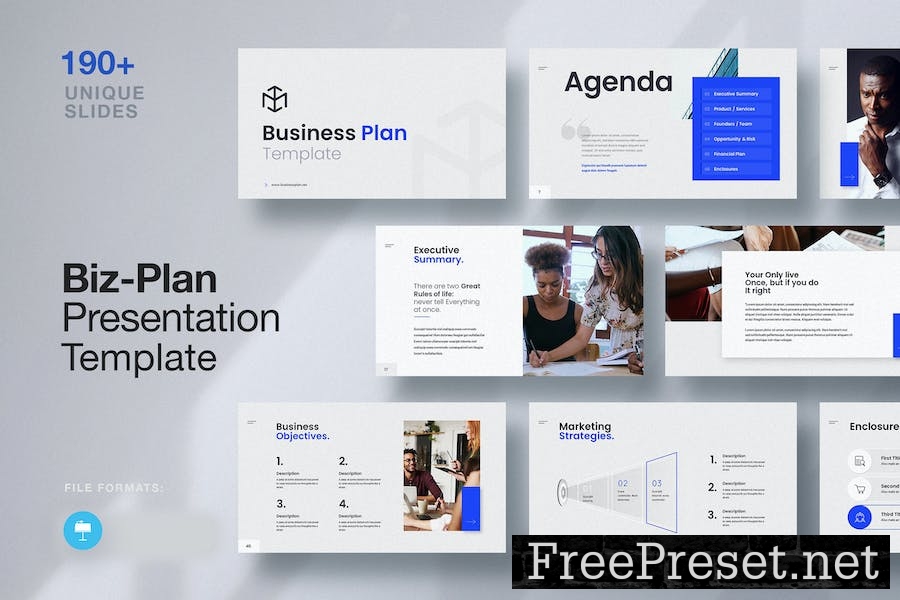 Business Plan Presentation Keynote Template ZRLCV5S