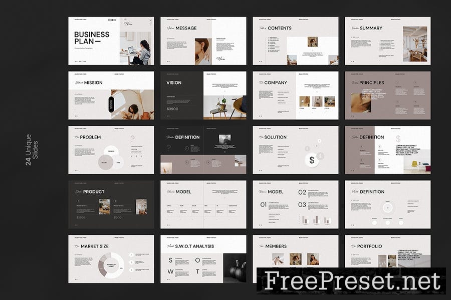 Business Plan Presentation Template KKR76X9