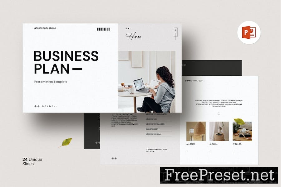 Business Plan Presentation Template KKR76X9