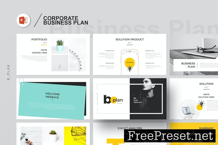 Business Plan Presentation Template V38MPBN