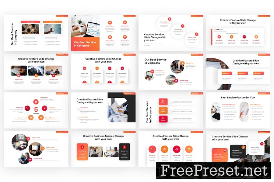 Business Service Professional Keynote Template BDLDFH8