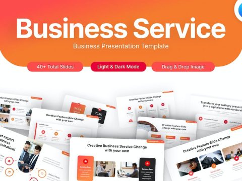 Business Service Professional Keynote Template BDLDFH8