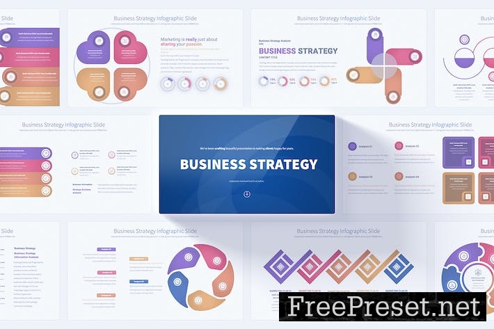 Business Strategy - PowerPoint Infographics Slides