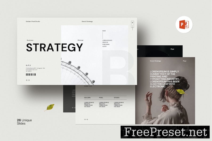 Business Strategy Presentation Template WKZPXZ9