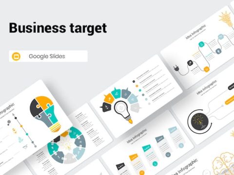 Business target Infographic Google Slides Template KEEZ7F9