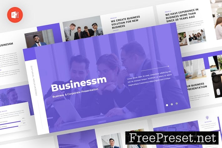 Businessm - Business Powerpoint Template U952AR6